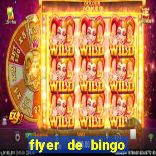 flyer de bingo para editar