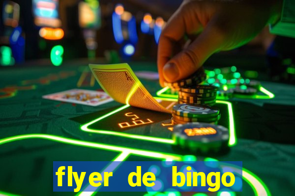 flyer de bingo para editar