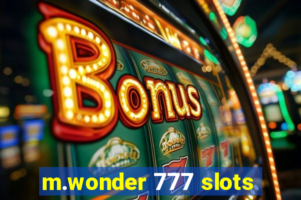 m.wonder 777 slots