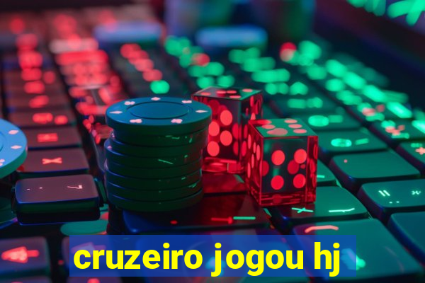 cruzeiro jogou hj