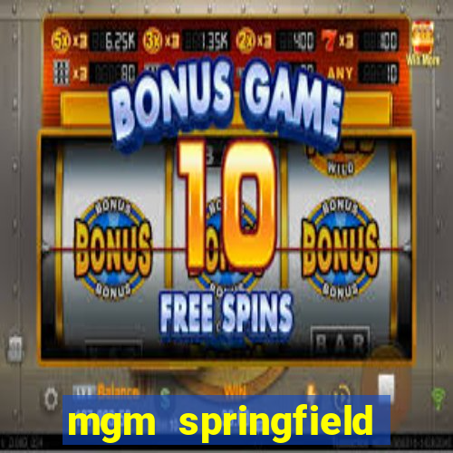 mgm springfield slot payout percentage