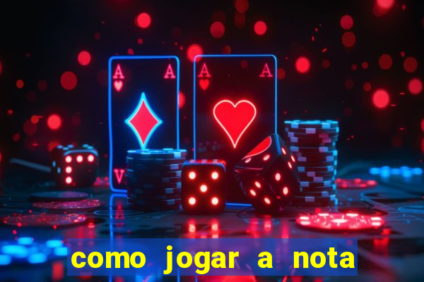 como jogar a nota do enem