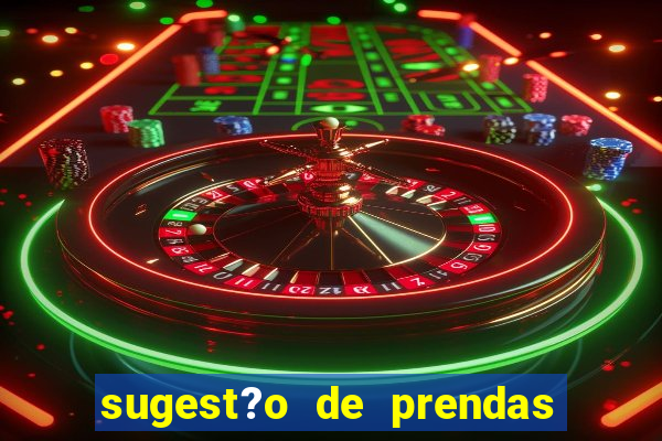 sugest?o de prendas para bingo