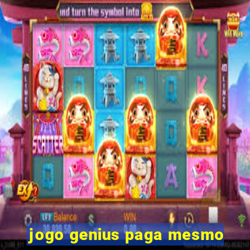 jogo genius paga mesmo