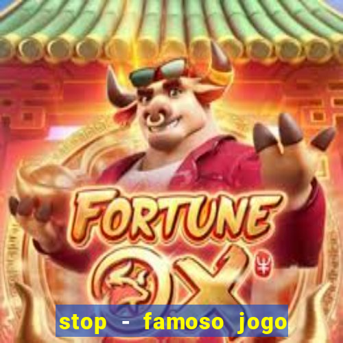 stop - famoso jogo de palavras