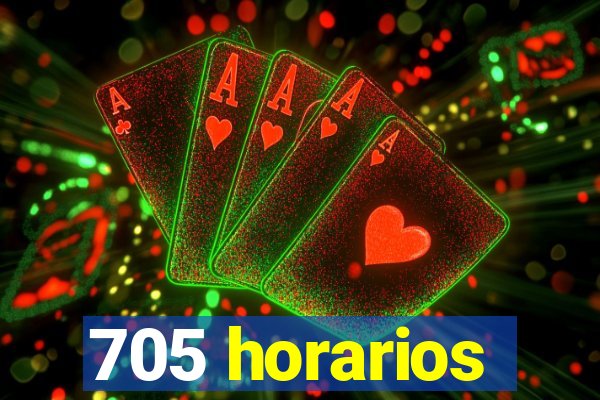 705 horarios