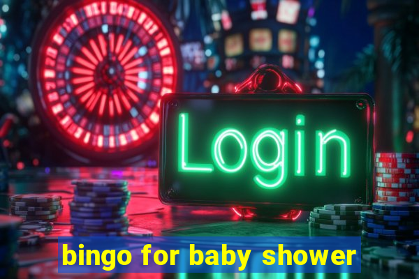 bingo for baby shower