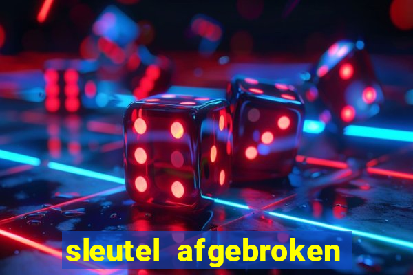 sleutel afgebroken in slot kast