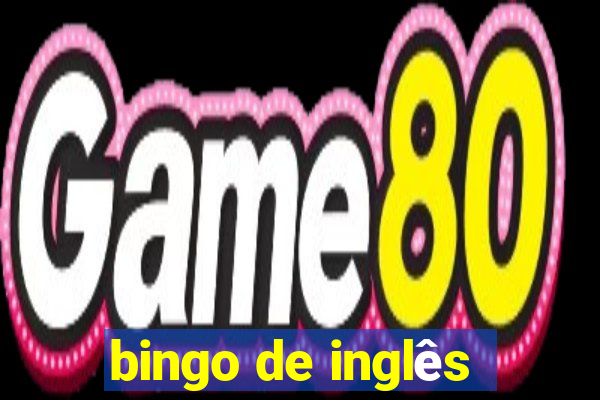 bingo de inglês