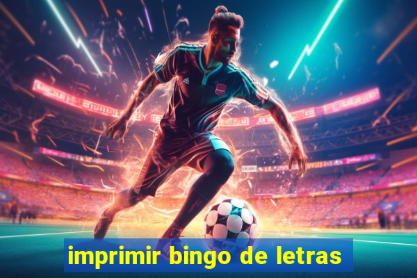 imprimir bingo de letras