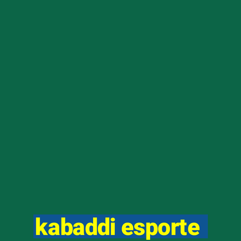 kabaddi esporte