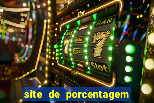 site de porcentagem dos slots