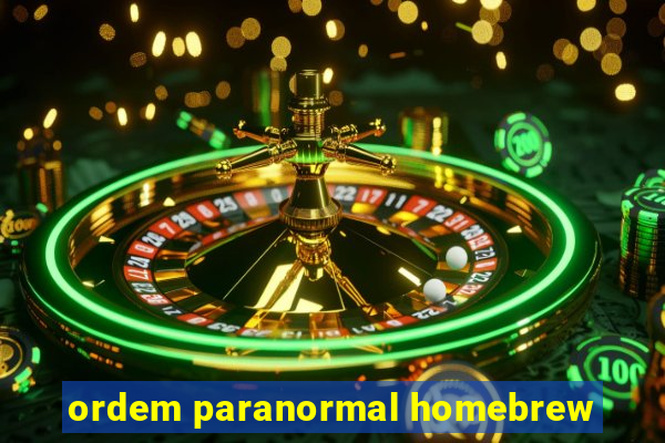 ordem paranormal homebrew