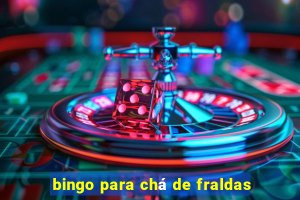 bingo para chá de fraldas