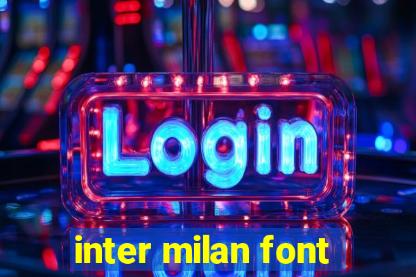 inter milan font