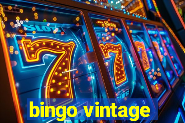 bingo vintage