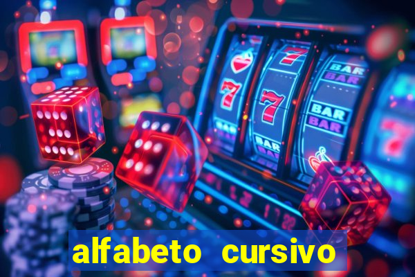 alfabeto cursivo pontilhado para imprimir pdf