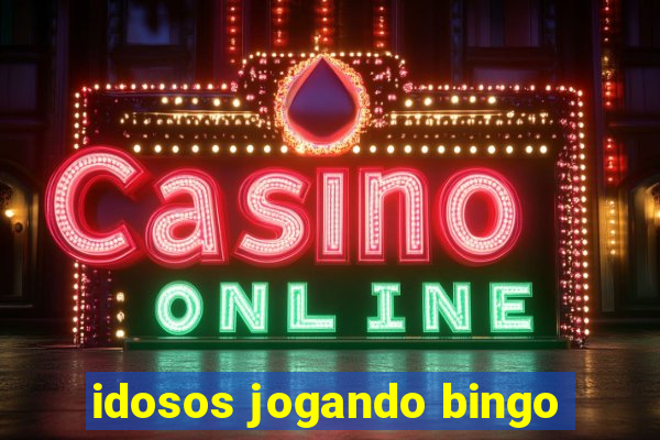 idosos jogando bingo