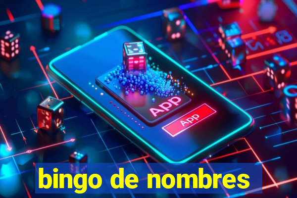 bingo de nombres