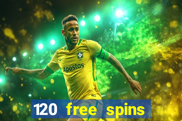 120 free spins online casino promotion