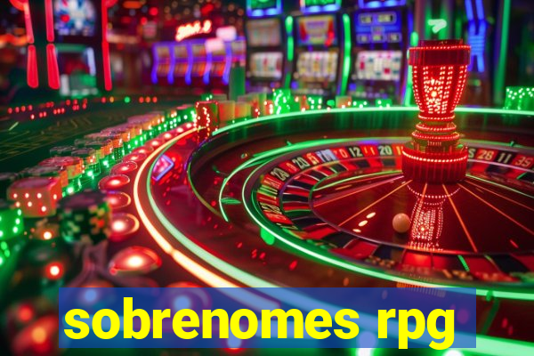 sobrenomes rpg