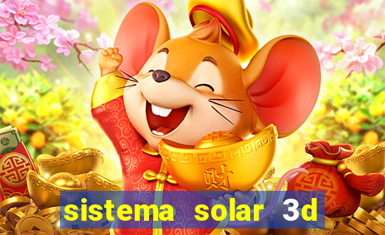 sistema solar 3d em movimento