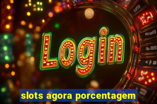 slots agora porcentagem