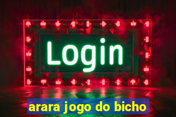 arara jogo do bicho